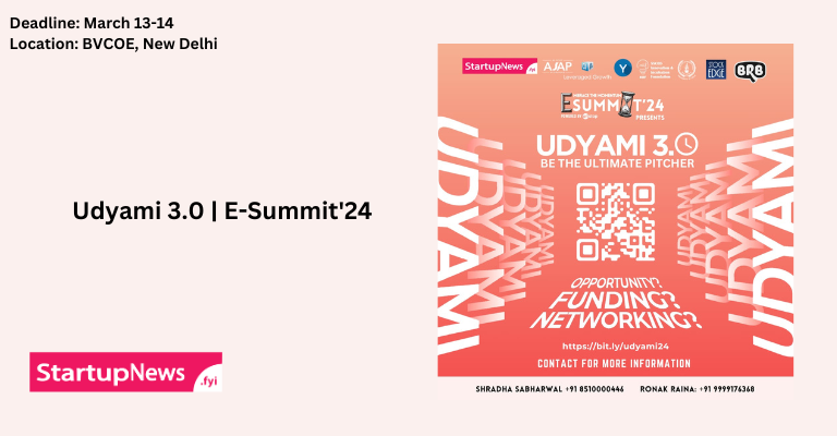 Udyami 3.0 | E-Summit’24 | March 15