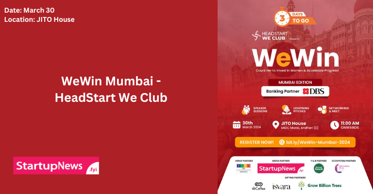 WeWin Mumbai – Women in Startup Investing | Mumbai | March 30