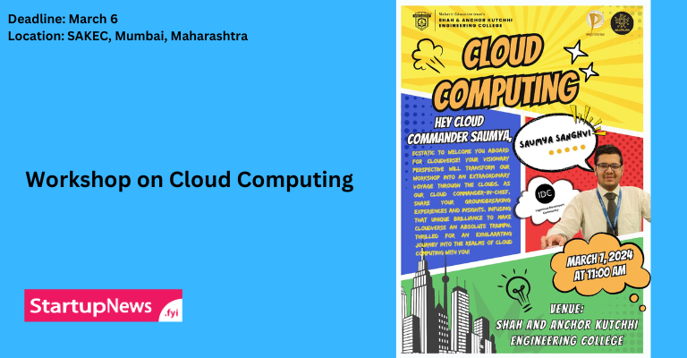 Workshop on Cloud Computing | SAKEC | March 6
