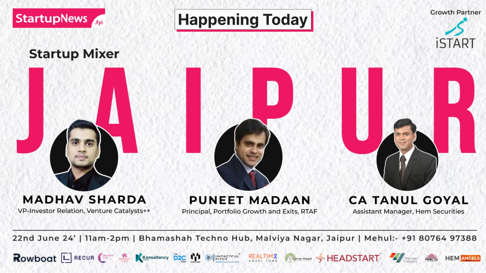 Startup Mixer | Jaipur | June 22