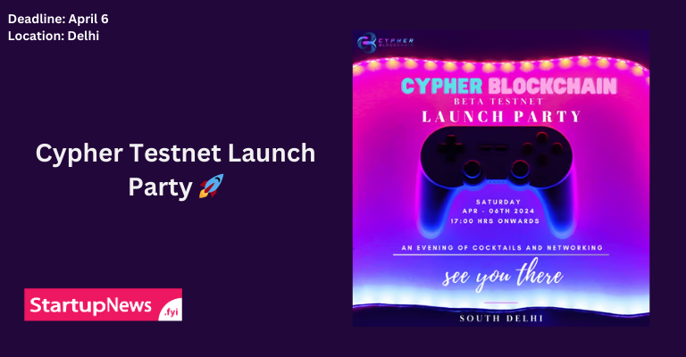 Cypher Testnet Launch Party 🚀 | Delhi | April 6
