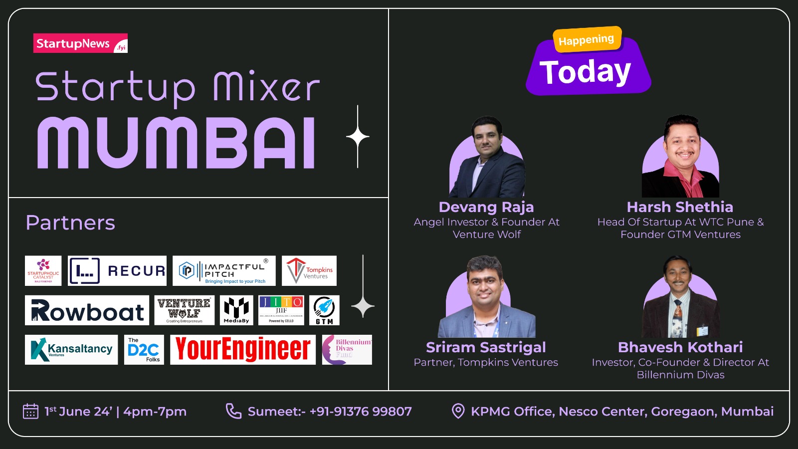 Startup Mixer | Mumbai | June 1