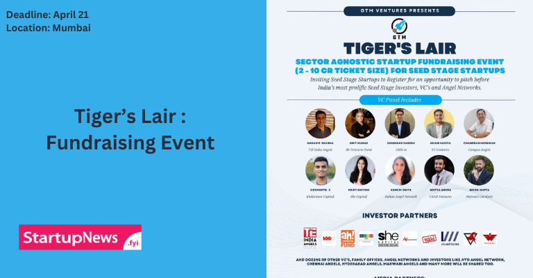 Tiger’s Lar: Fundraising Event | Mumbai | April 21