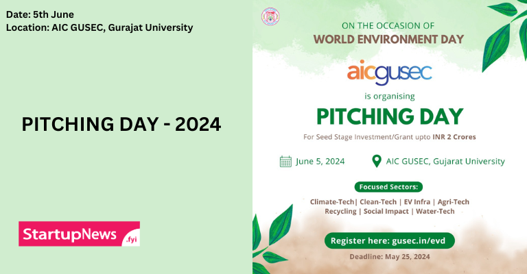 PITCHING DAY – 2024 | Ahmedabad | June 5