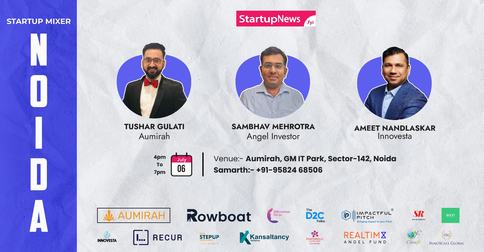 Startup Mixer | Noida | July 6