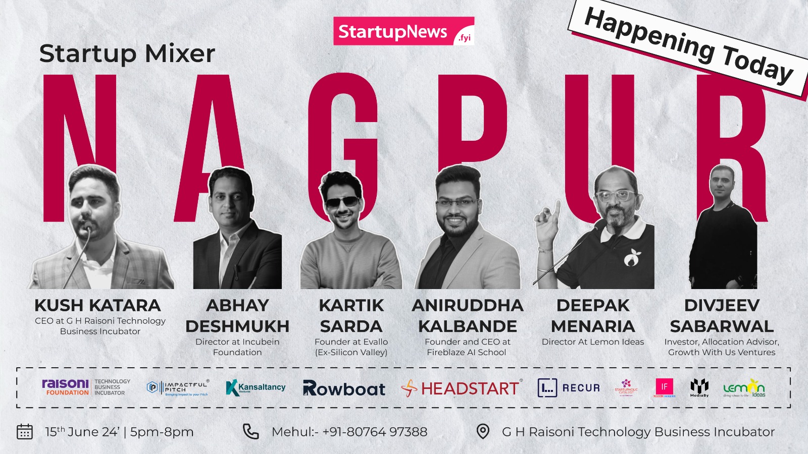 Startup Mixer | Nagpur | June 15