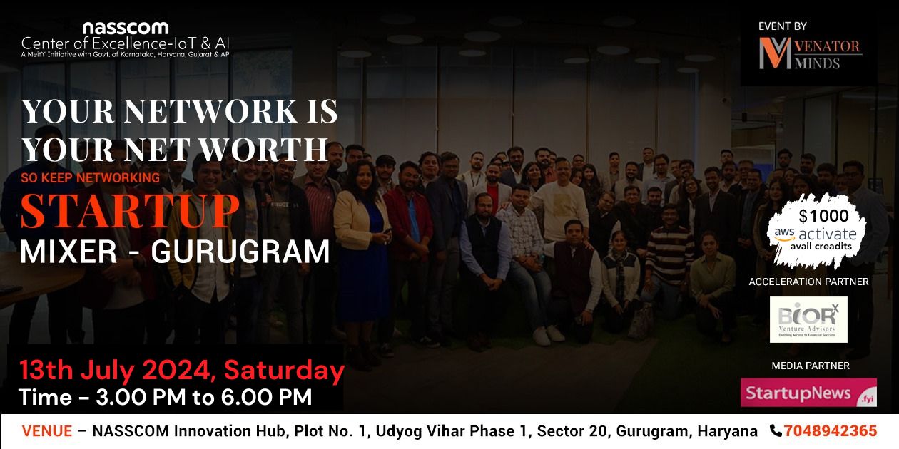 Startup Mixer (Venator Minds) | Gurugram | July 13
