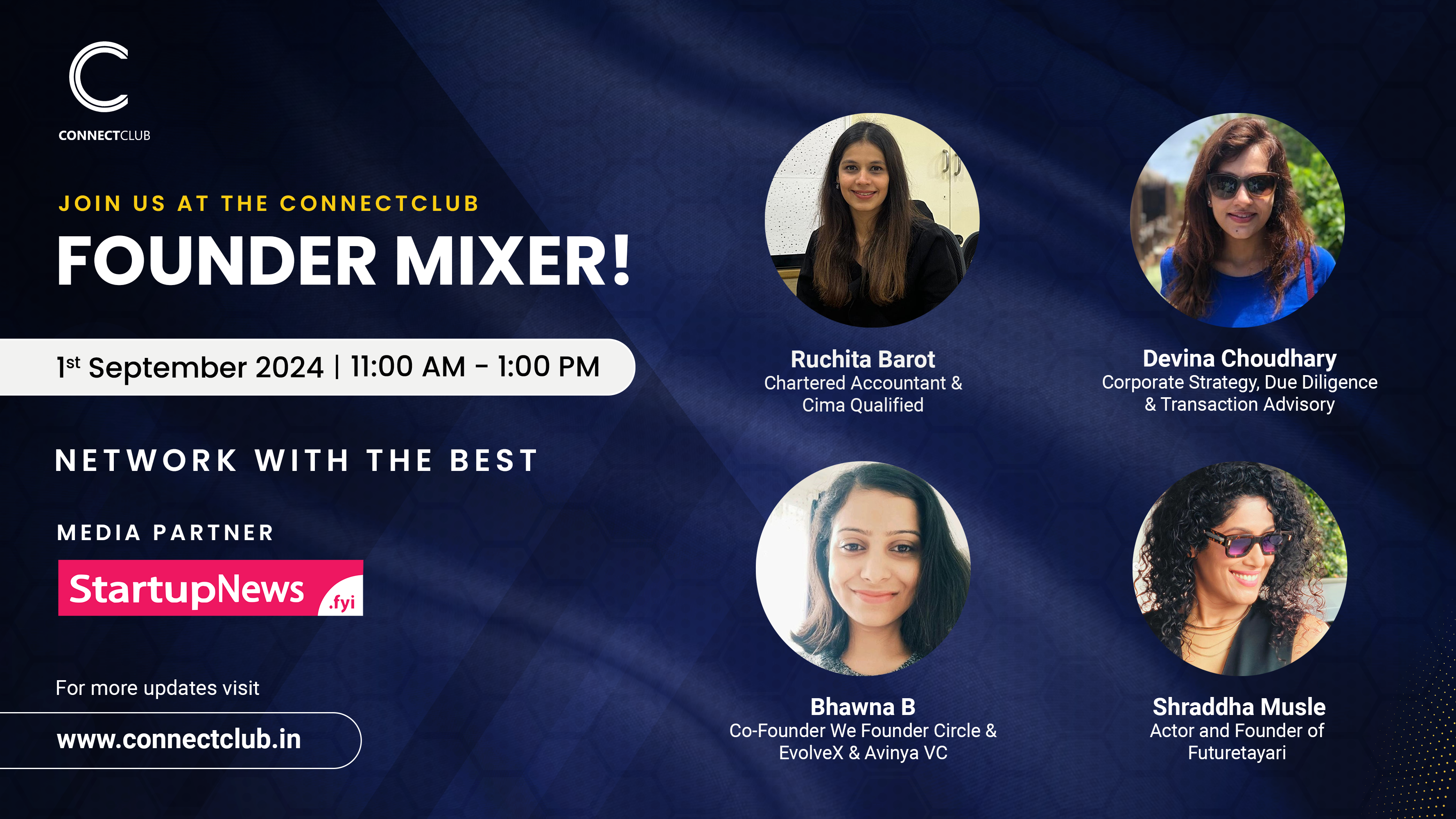 ConnectClub Founder Mixer | Mumbai | September 1