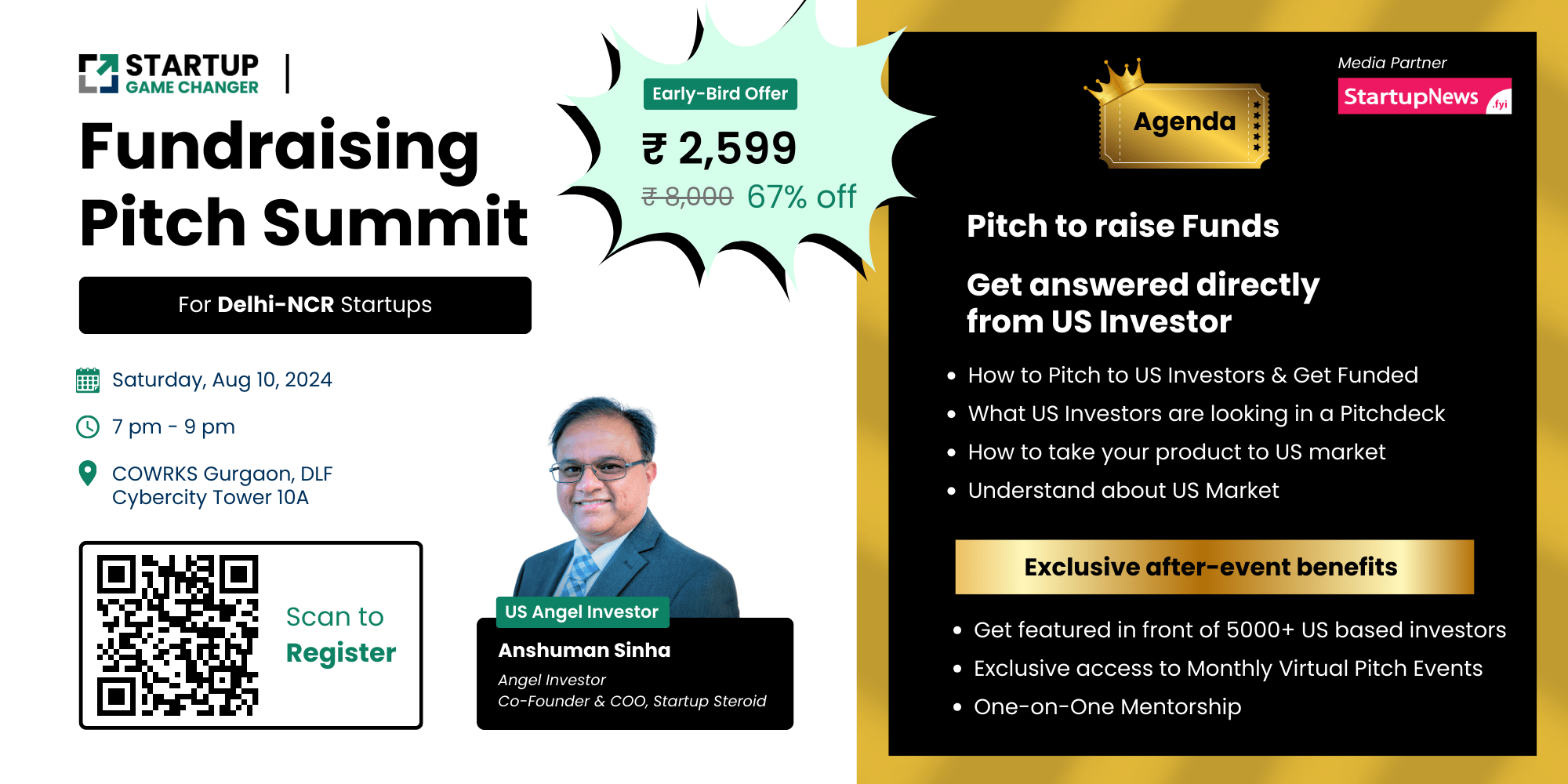 Fundraising Pitch Summit | Gurgaon | August 10