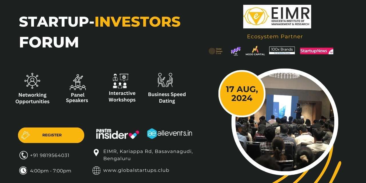 Startup Investors Forum | Bengaluru | August 17