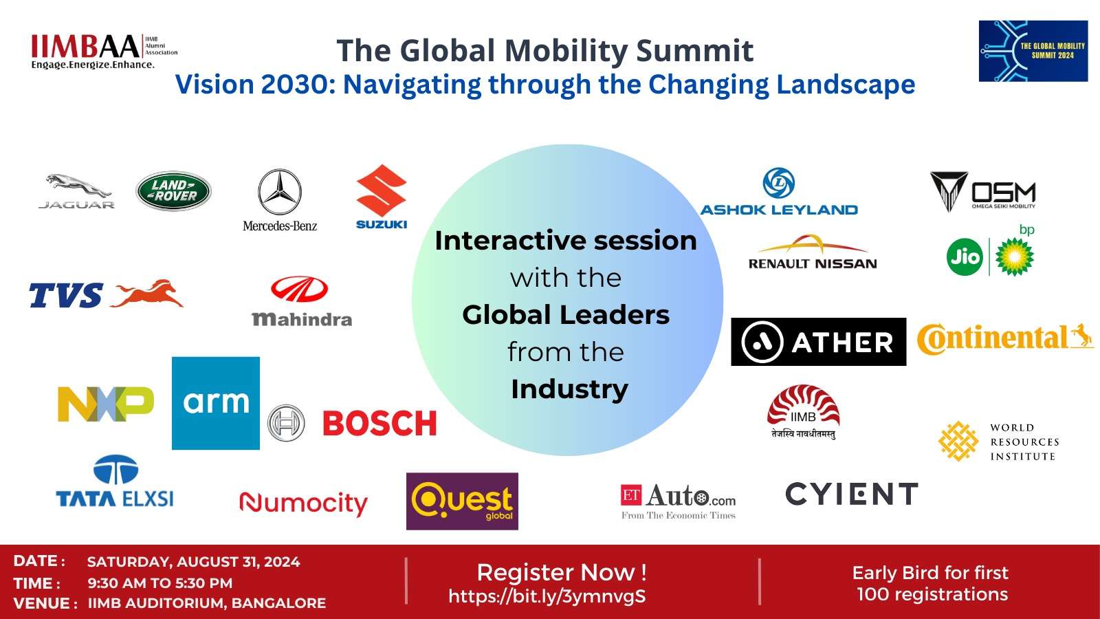 Global Mobility Summit 2024 | Bangalore | August 31