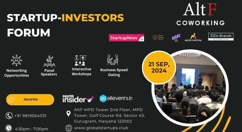 Startup Investors Forum (GSC) | Gurugram | September 21
