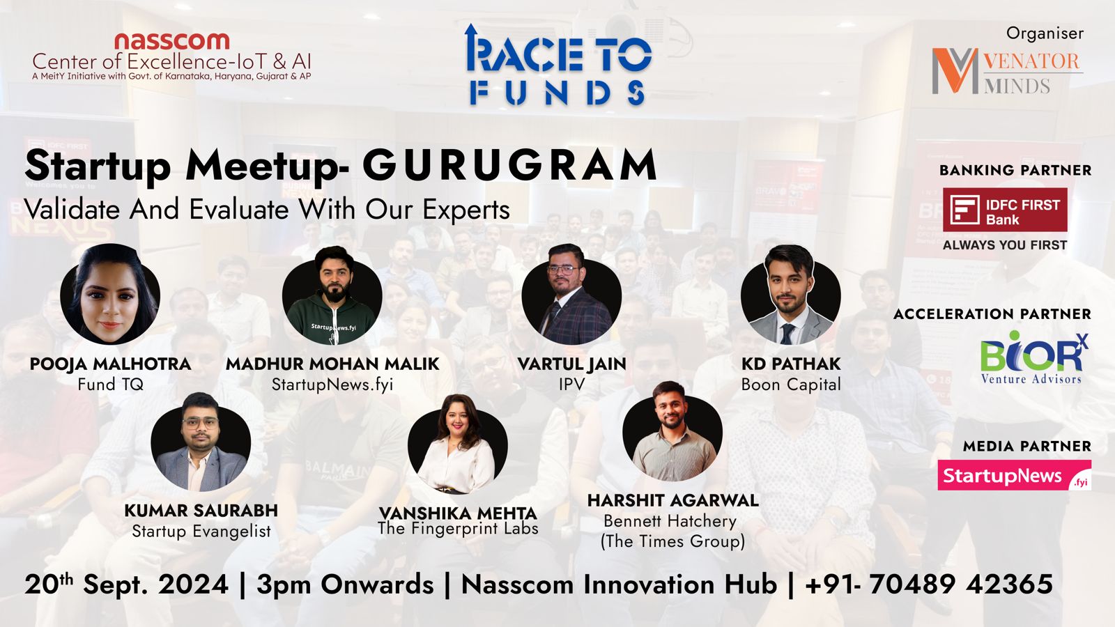 Startup Meetup (RTF) | Gurugram | September 20
