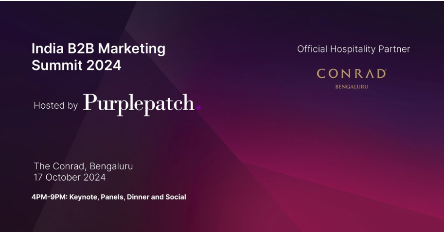 B2B Marketing Summit India 2024 | Bengaluru | October 17
