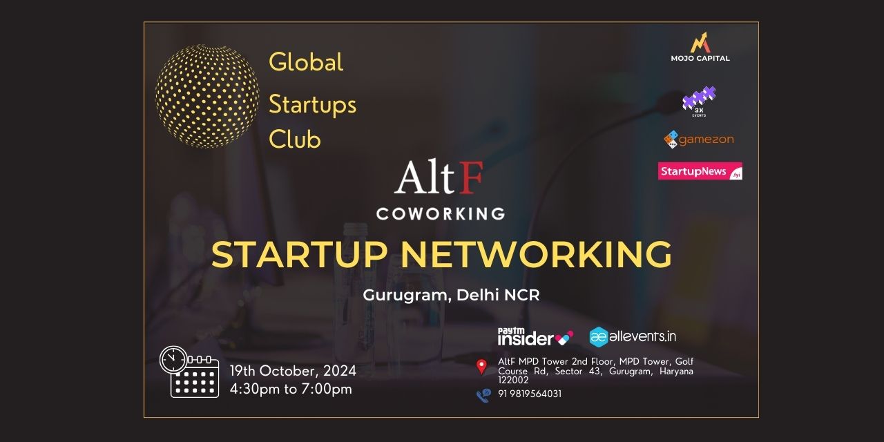 Startup Networking | Gurugram | October 19th