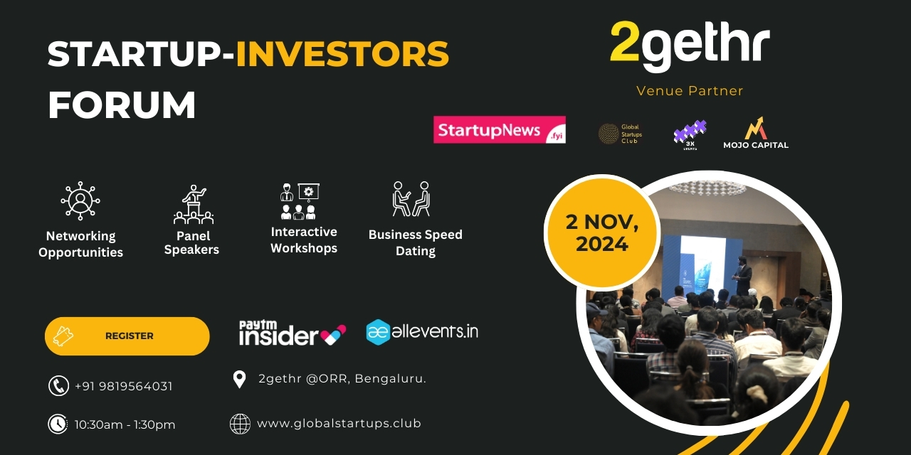 Startup-Investors Forum | Bengaluru | November 2