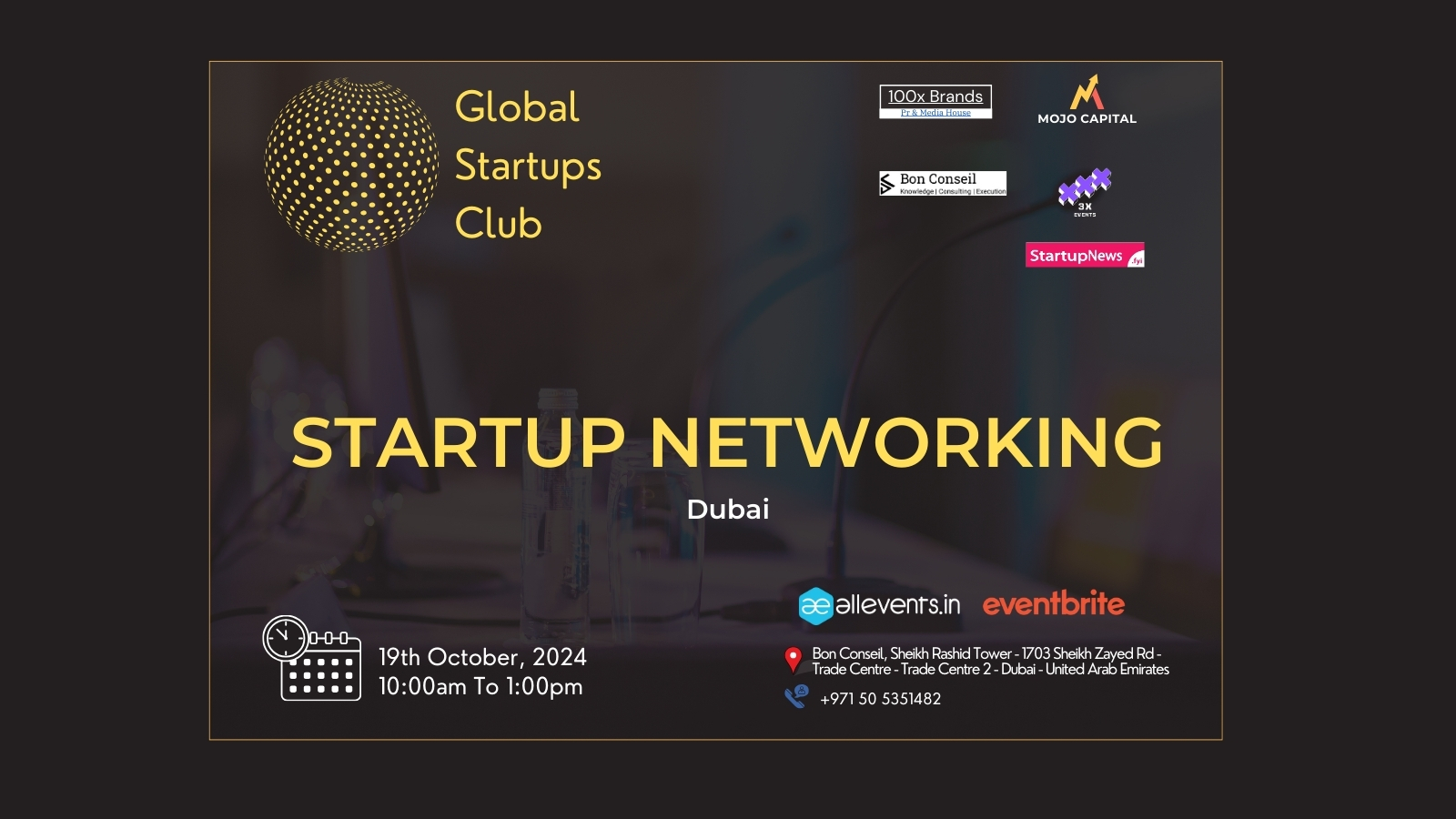 Startup Networking (GSC) | Dubai | October 19