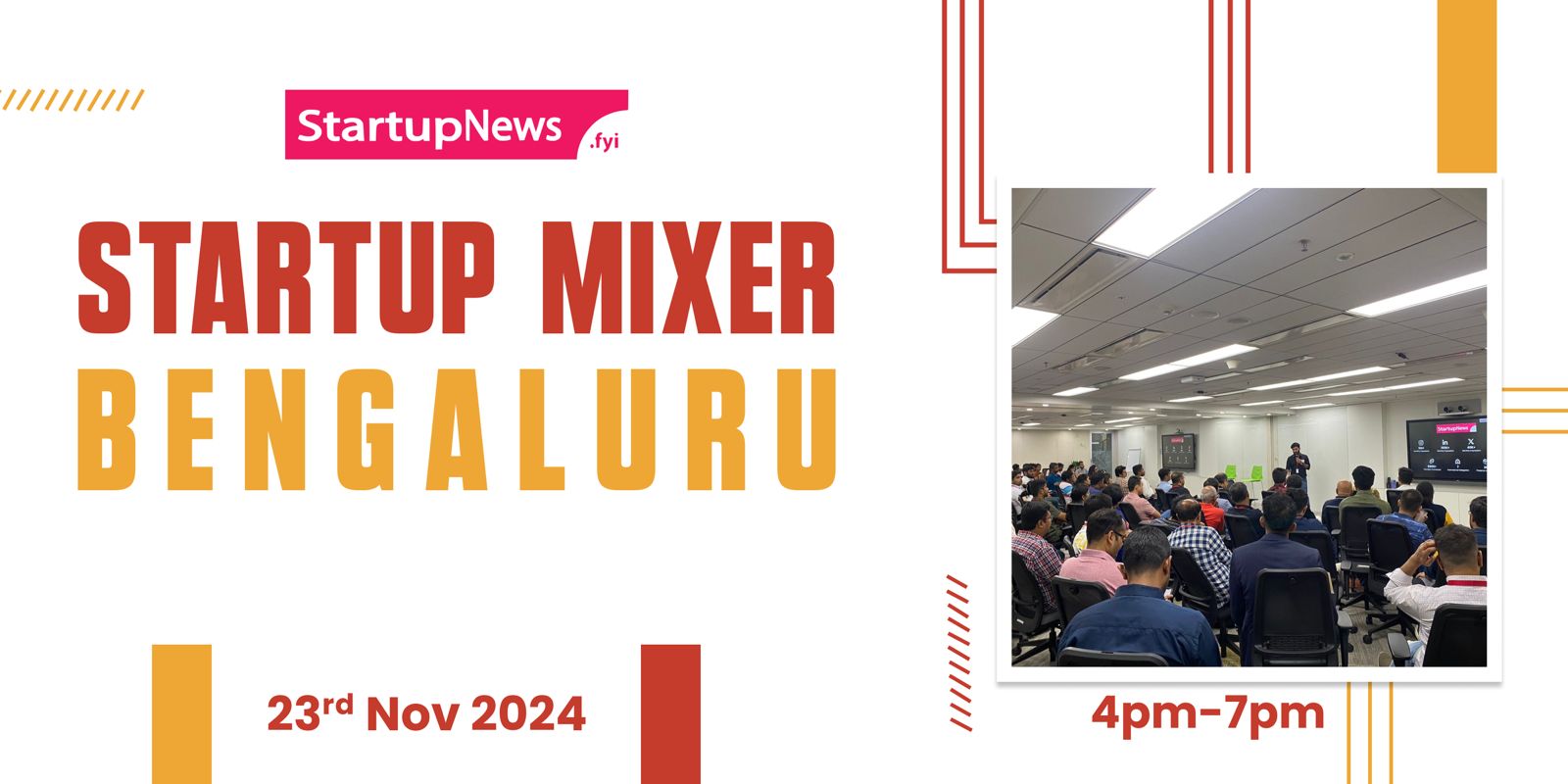 Startup Mixer | Bengaluru | November 23