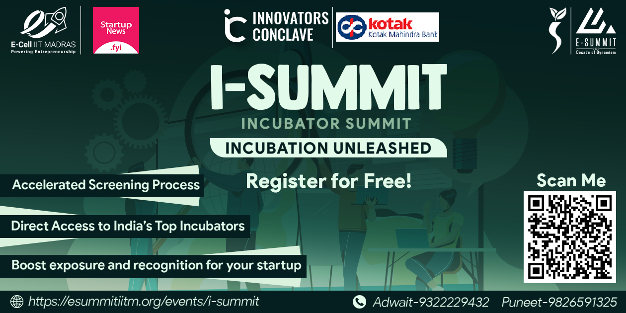 Incubator Summit | Chennai | Mar 1