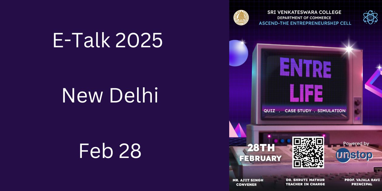E-Talk 2025 | New Delhi | Feb 28 – Mar 1