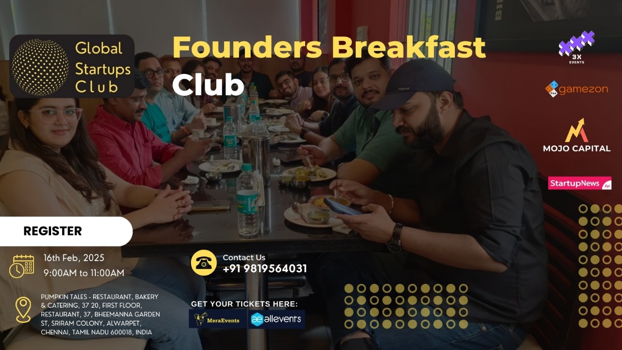 Founders Breakfast Club Chennai 2025 | Chennai | Feb 16