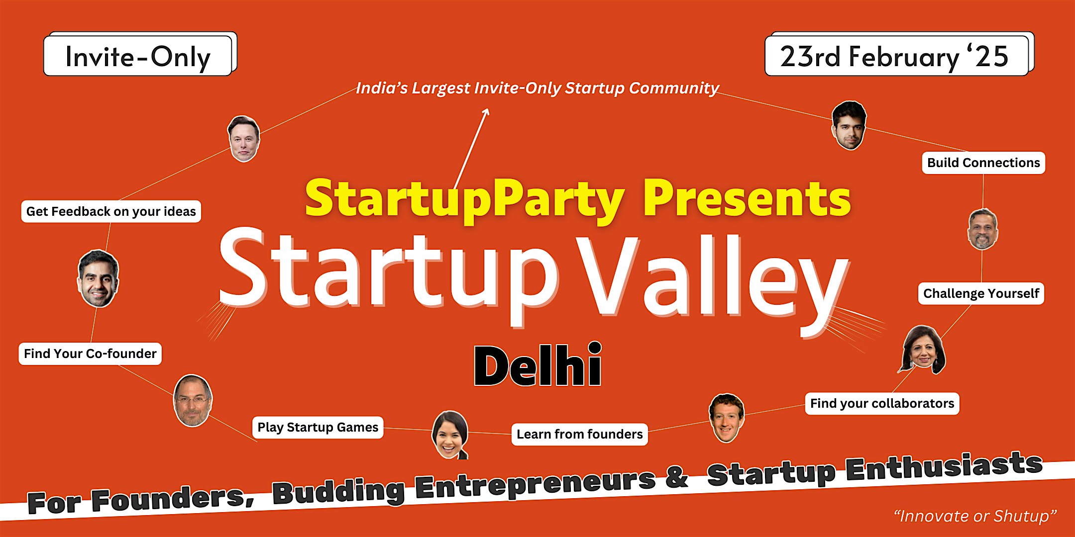 Startup Valley – Craziest Startup Event of Delhi | Delhi | Feb 23