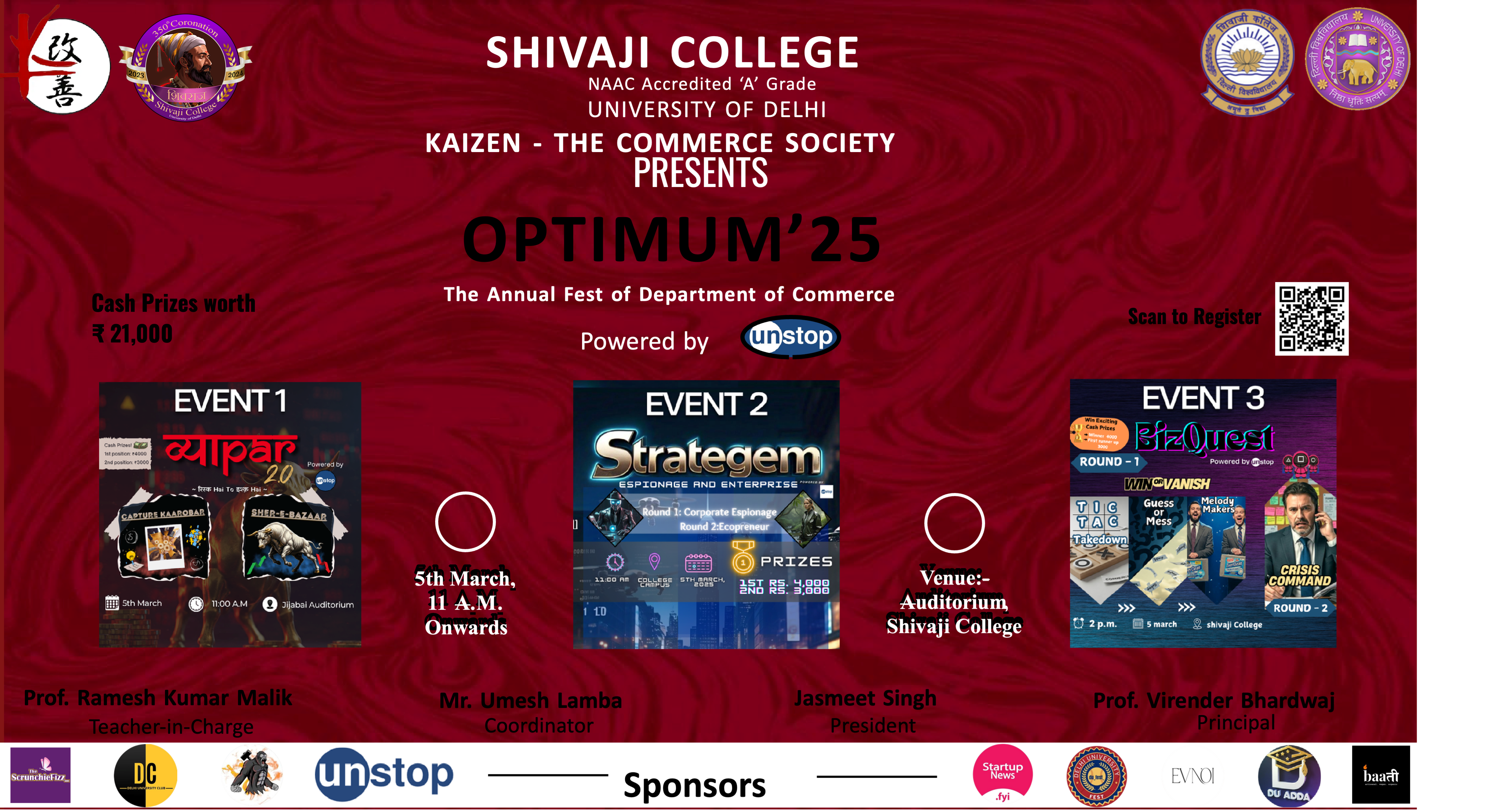 Optimum | New Delhi | March 5