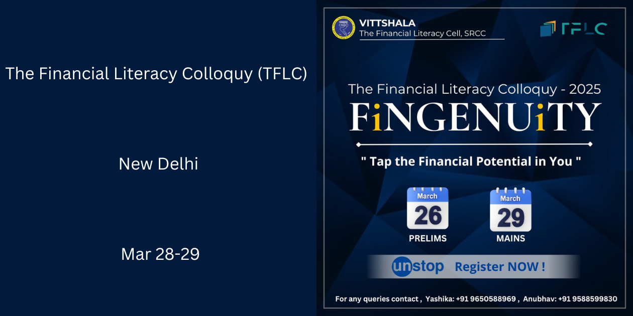 The Financial Literacy Colloquy (TFLC) | New Delhi | Mar 28-29