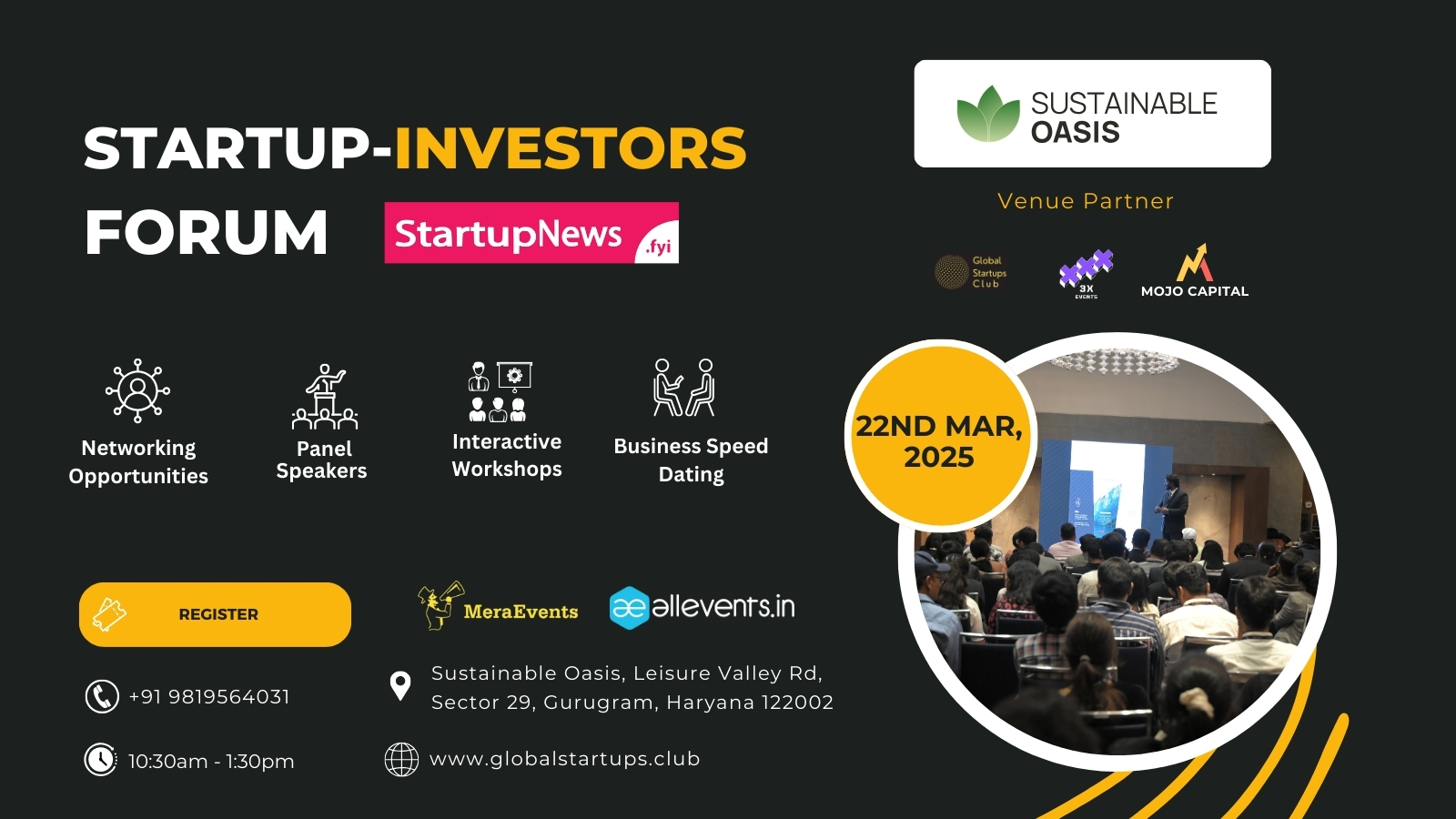 Startup Investor Forum | Gurugram | March 22