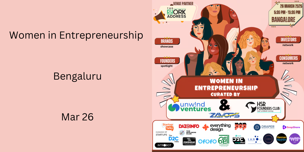 Women in Entrepreneurship | Bengaluru | Mar 26
