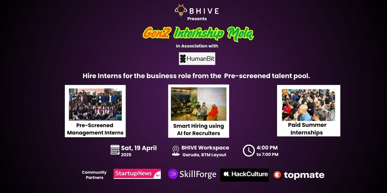 GenZ Internship Mela | Bangaluru | April 19