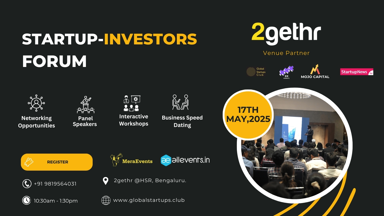 Startup-Investor Forum | Bengaluru | May 17
