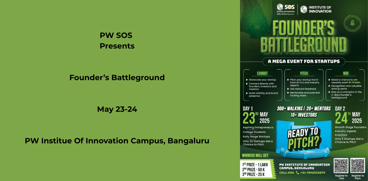 Founder’s Battleground | Bangalore | May 23