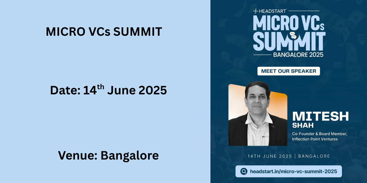 Micro VC Summit 2025 | Bangaluru | June 14