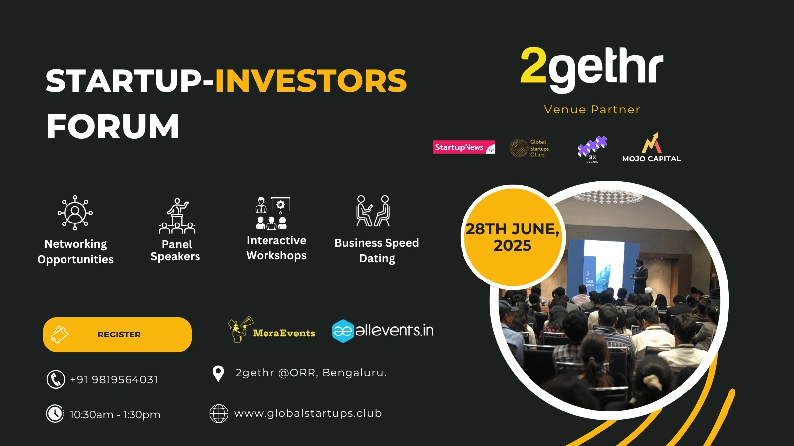 Startup Investors Forum | Bengaluru | June 28