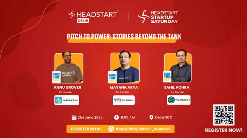 Headstart Startup Saturday | Delhi | June 21