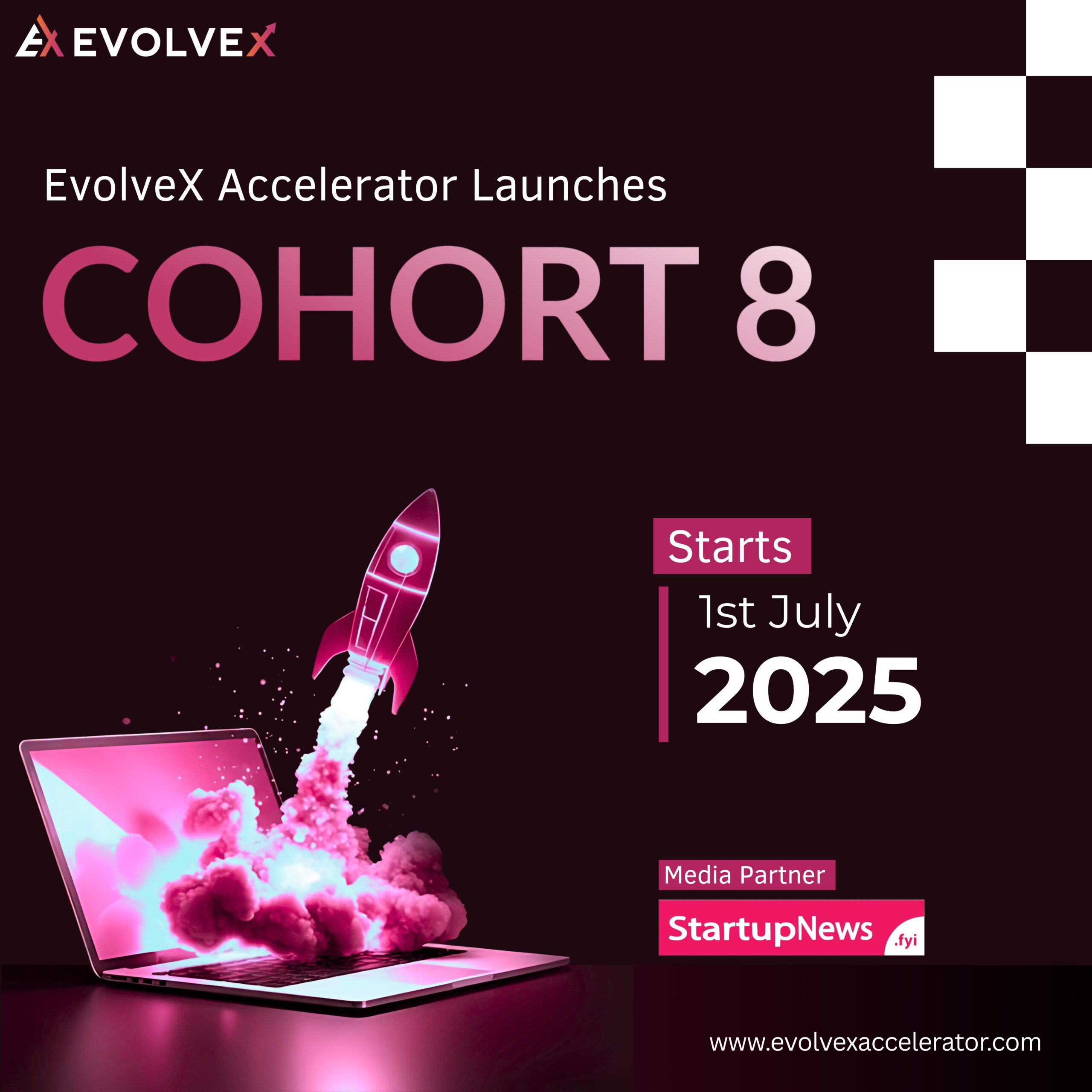 EvolveX Accelerator | Cohort 8 Launch | 1 July – 1 October
