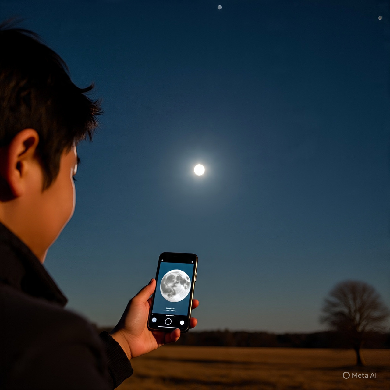 how to take a picture of the moon with iphone