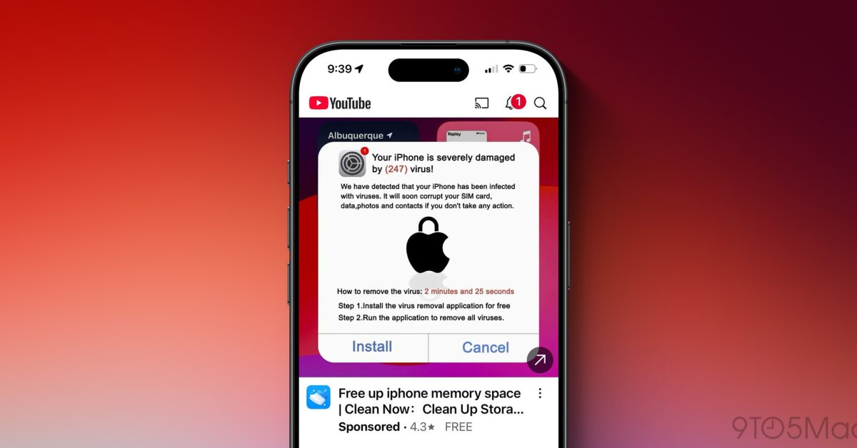 Security Bite: Fake iPhone virus pop-ups have made it on YouTube