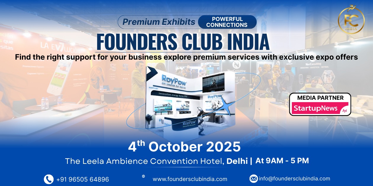 Founder’s Club India Startup Exhibition 2025 | Delhi | 4 October