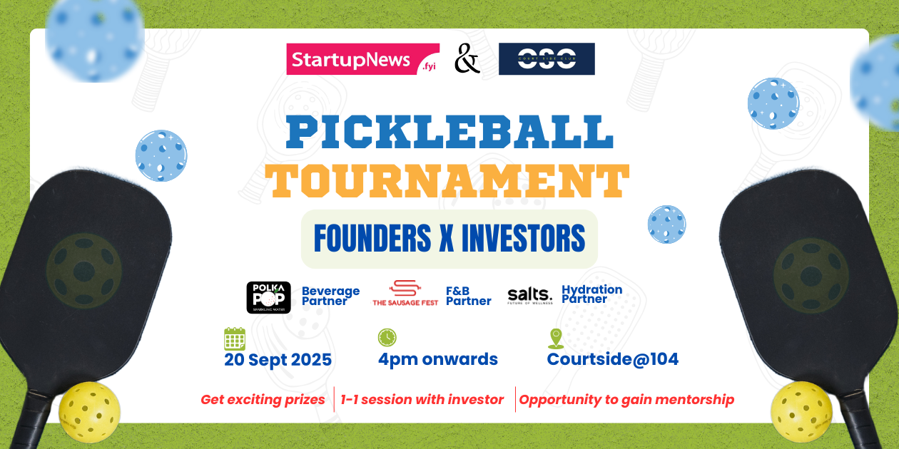 Founders X Investors Pickleball Tournament | Noida | 20 September