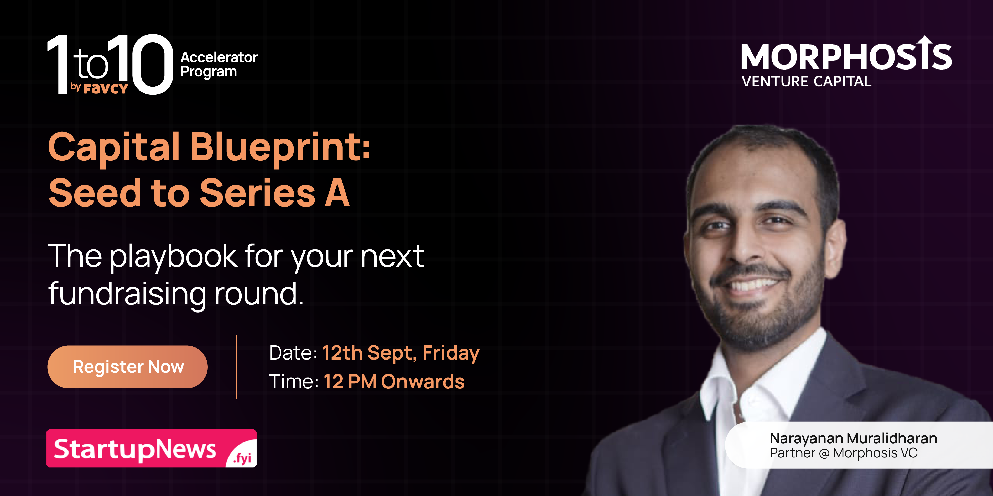 Capital Blueprint – Seed to Series A | Online | 12 September