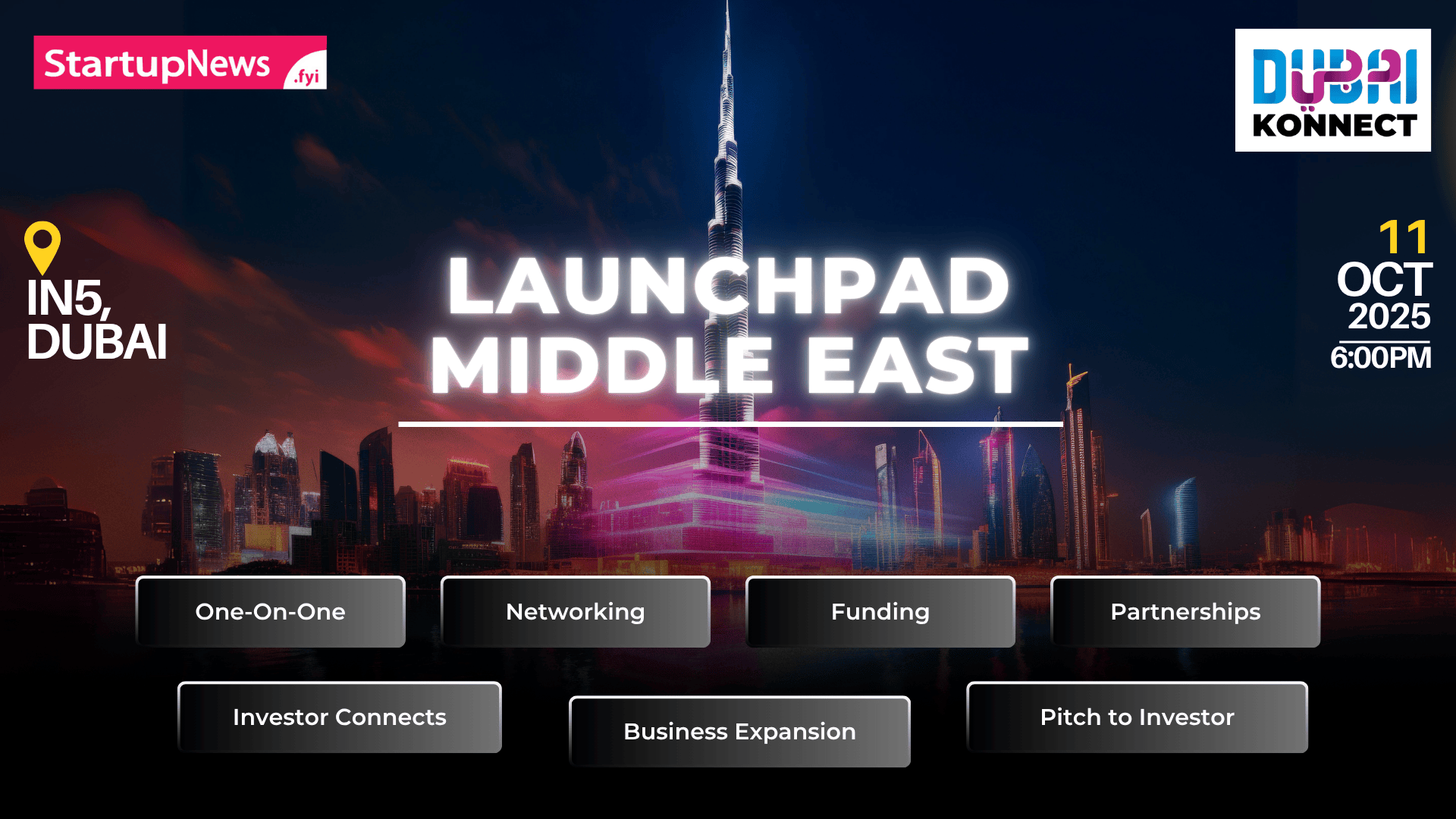 Launchpad MiddleEast : Networking+ | Dubai | 11 October
