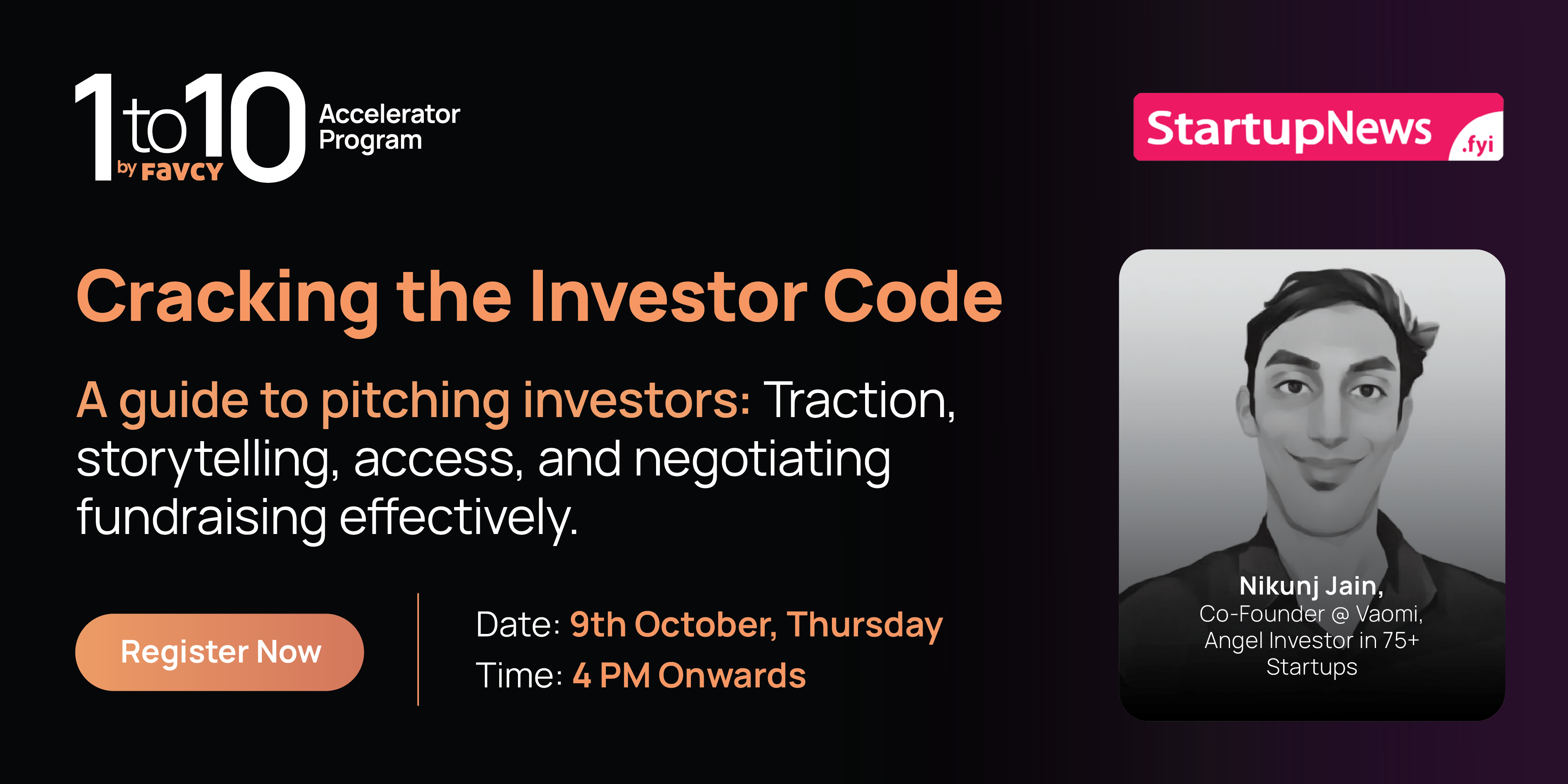 Cracking the Investor Code: Decoding What Investors Really Want | Online | 9 October