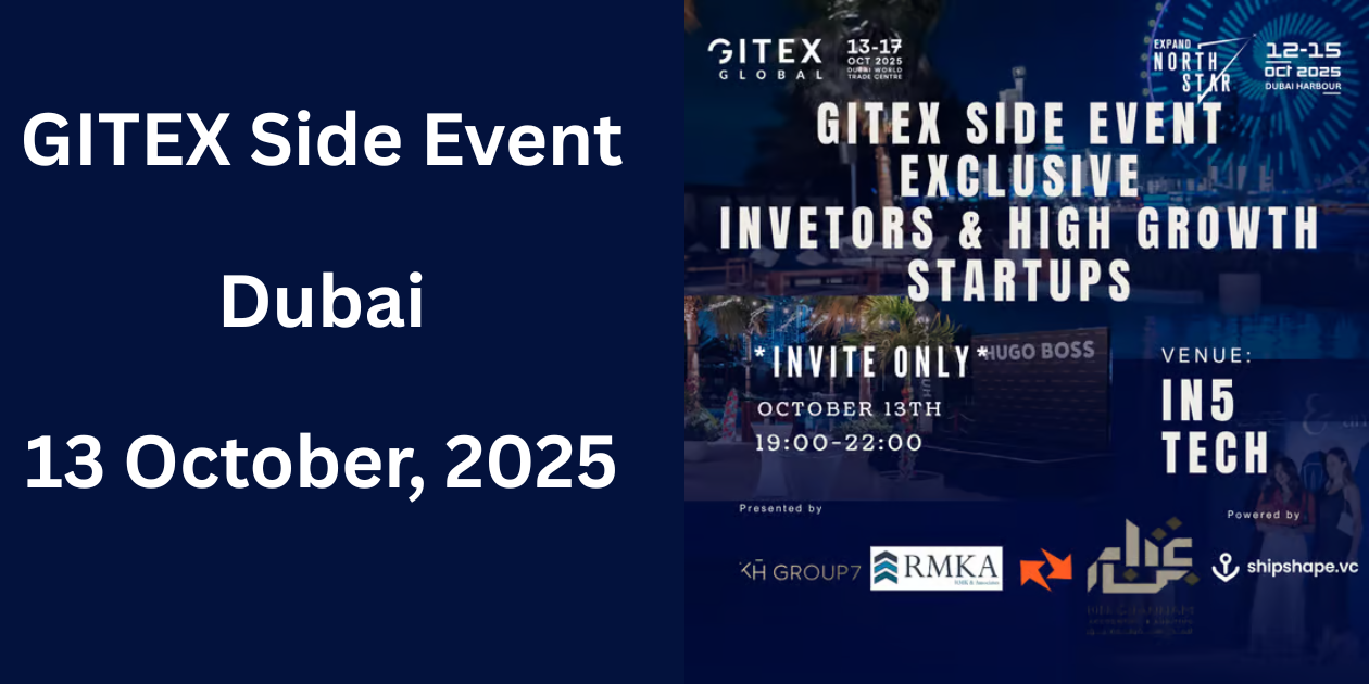 Exclusive Investors & High Growth Startups Networking Event @ In5 | Dubai | 13 October