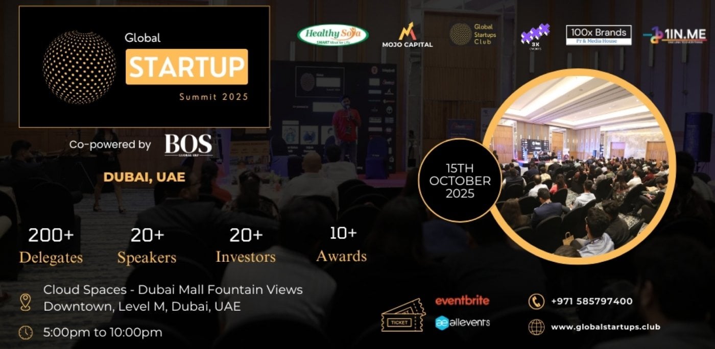 Global Startup Summit | Dubai | 15 October