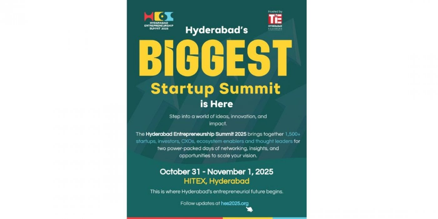 Hyderabad’s Biggest Stage for Startups & Innovation – HES 2025 | Hyderabad | 31 Oct – 1 November
