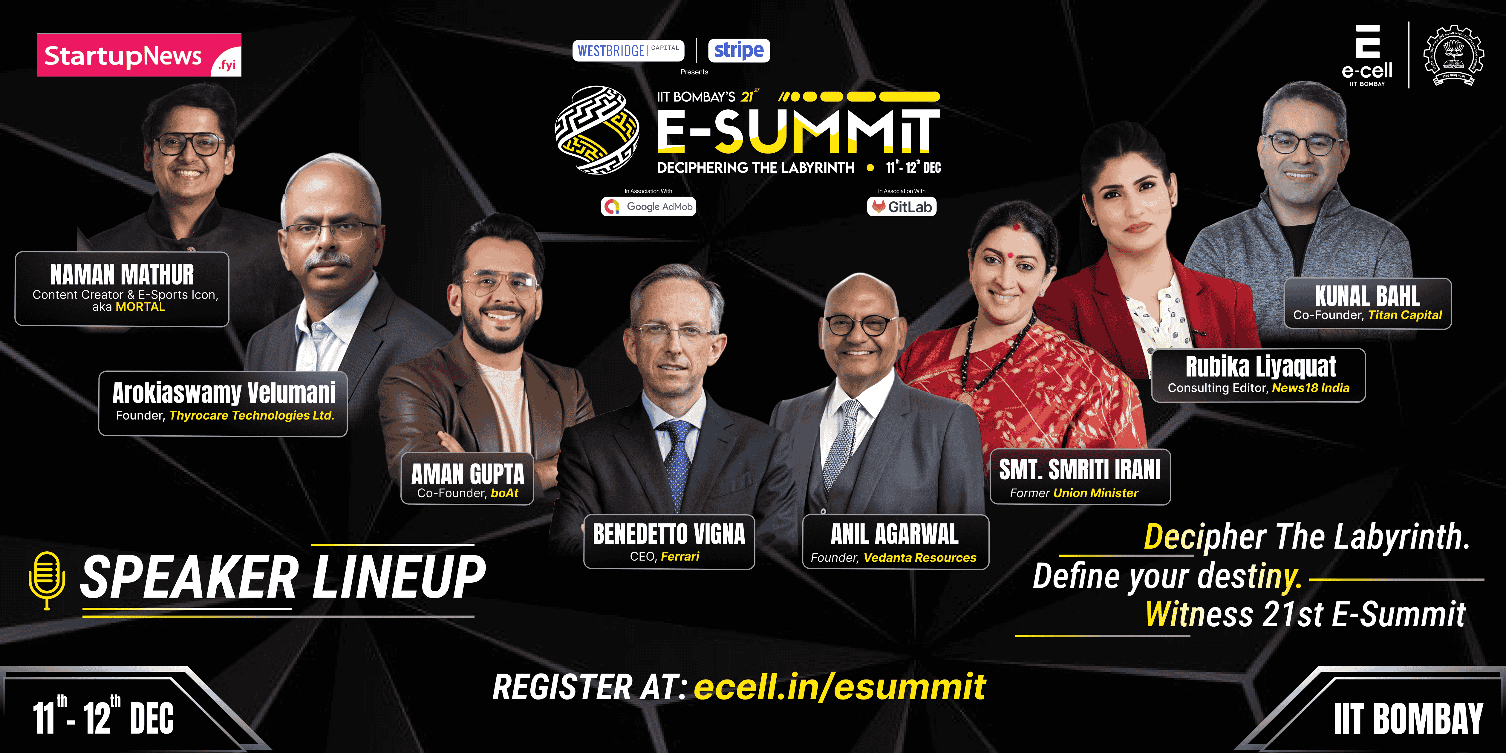 IIT Bombay’s 21st E-Summit, Deciphering the Labyrinth | Mumbai | 11-12 December