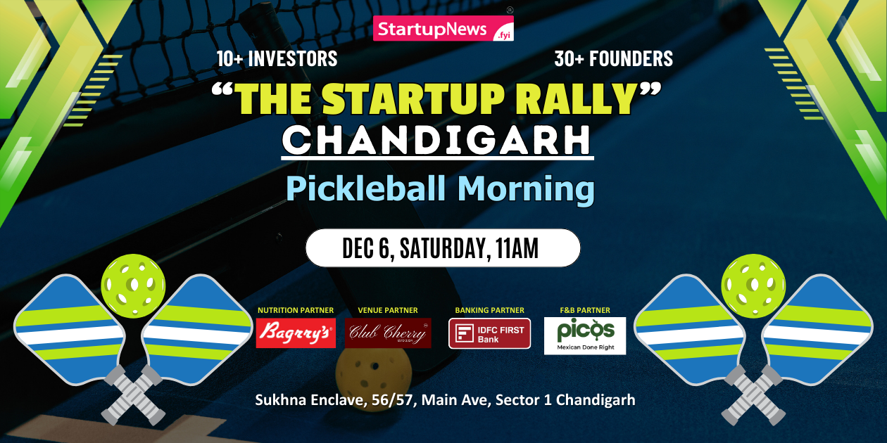 The Startup Rally Chandigarh 2025: Startup Networking Meets Pickleball on 6 Dec