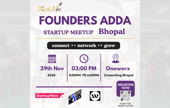 Founders Adda Startup Meetup | Bhopal | 29 November